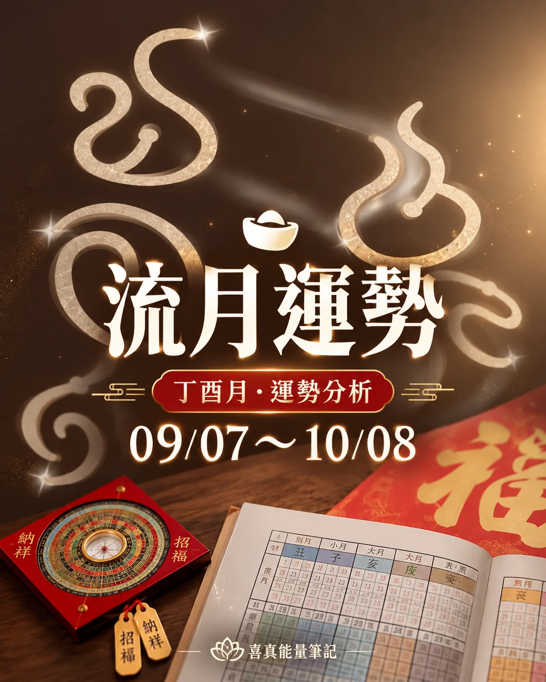 09/07～10/08 丁酉月運勢分析｜十天干流月開運指南