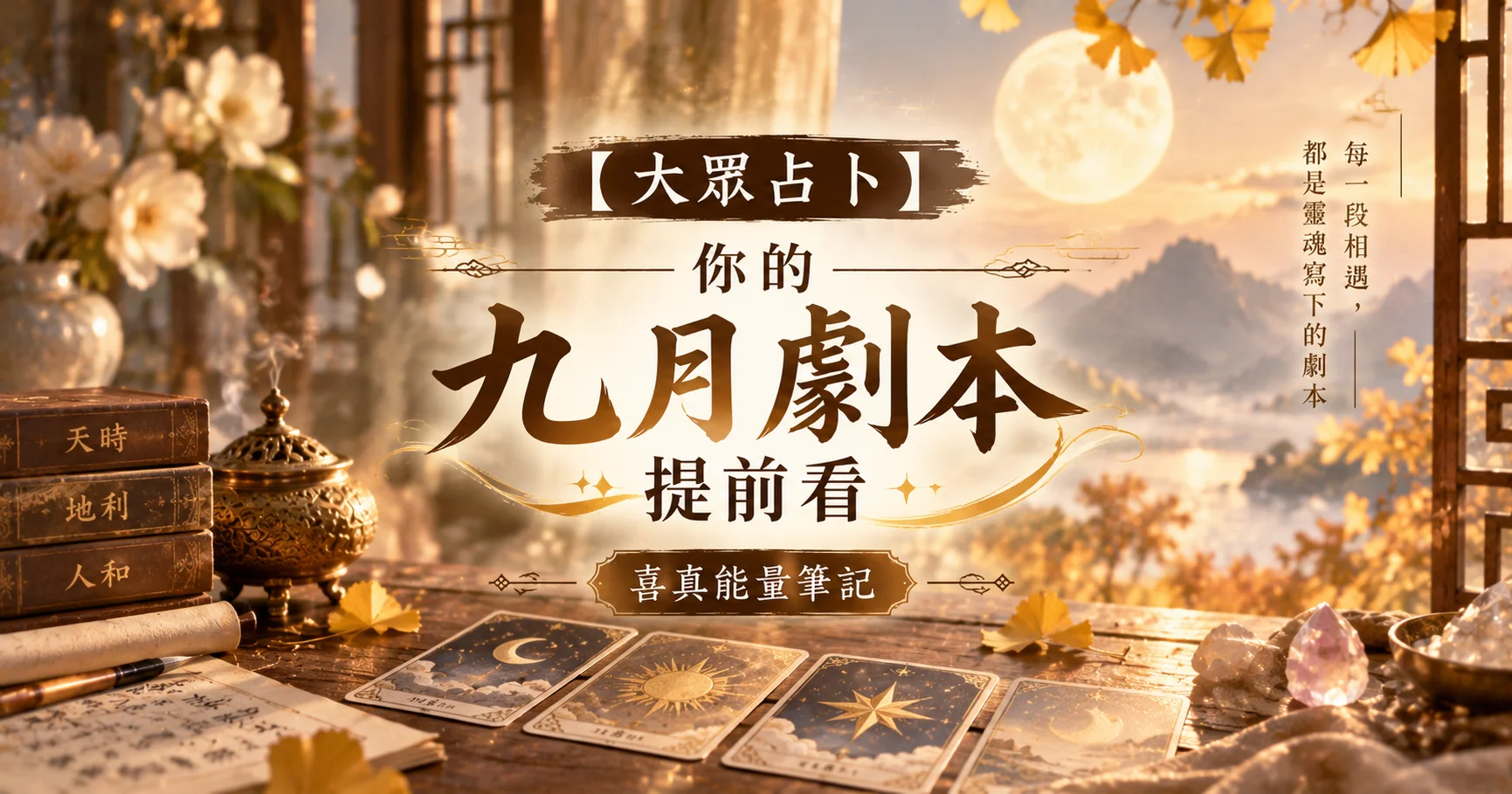 【大眾占卜】🔮你的九月劇本提前看