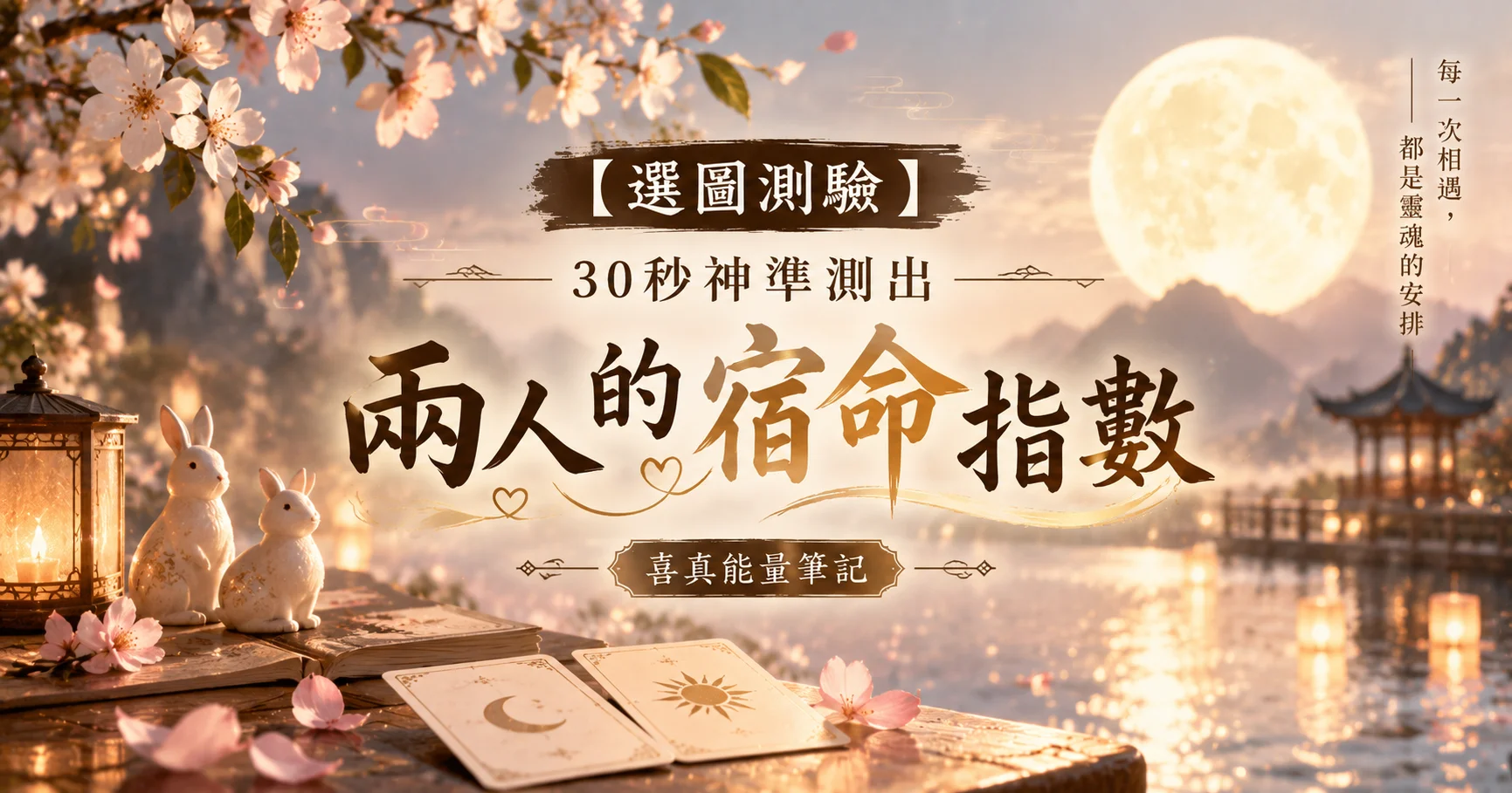 【選圖測驗】30秒神準測出兩人的宿命指數