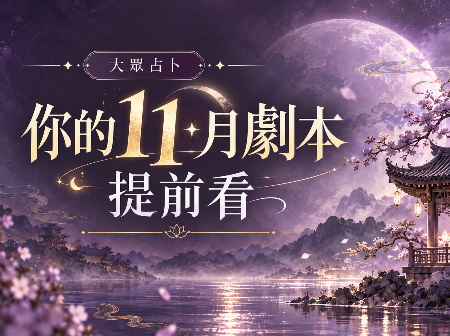 2026年11月大眾占卜｜提前看你的11月劇本｜喜真開運