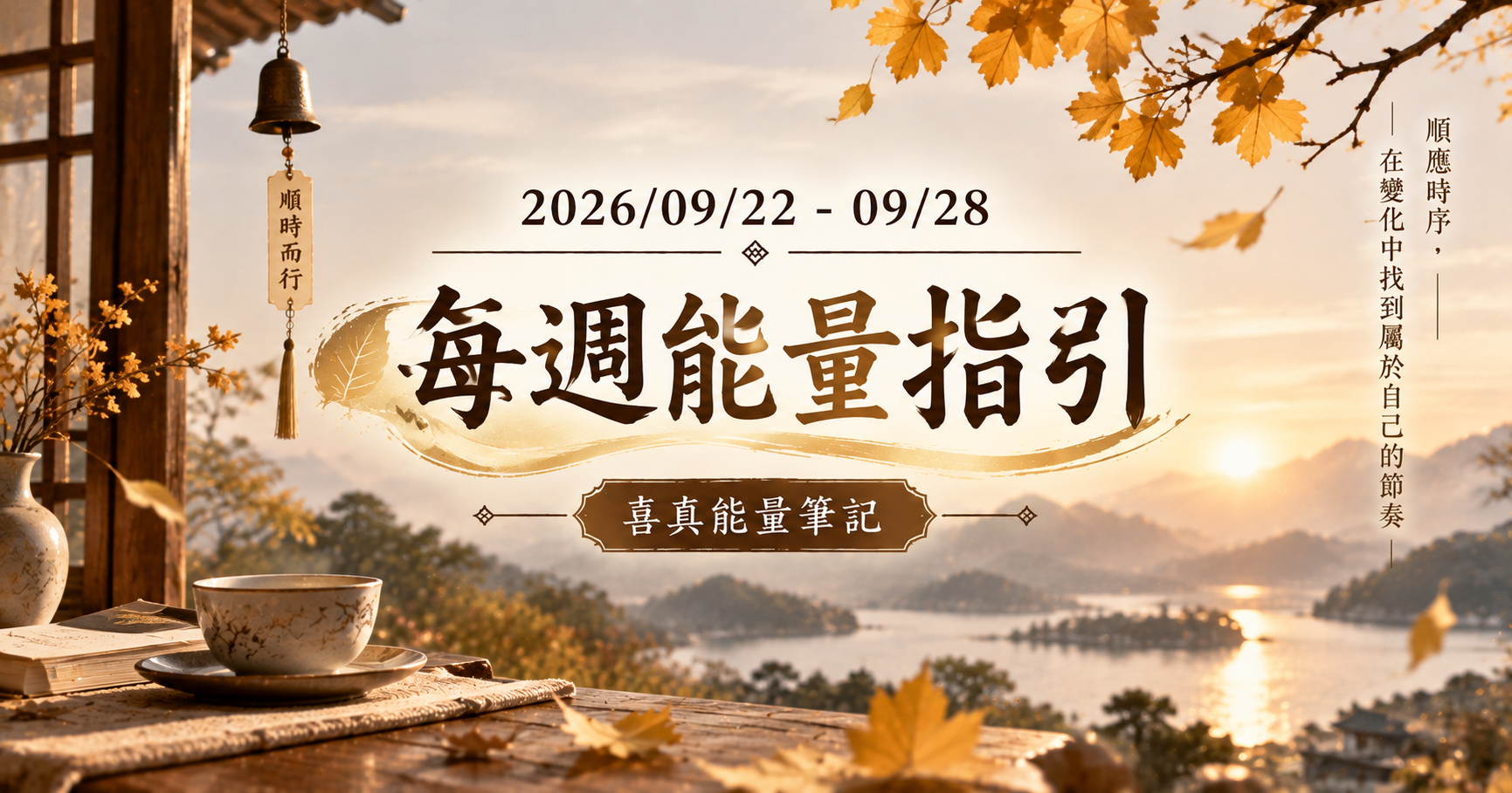 【喜真週運】十二生肖2026.09.22-09.28運勢播報