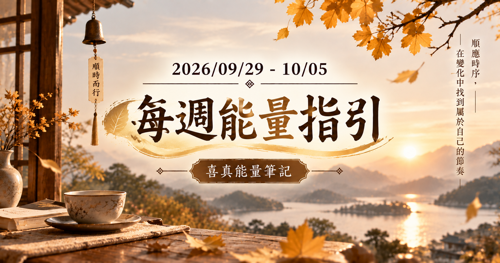 【喜真週運】十二生肖2026.09.29-10.05運勢播報