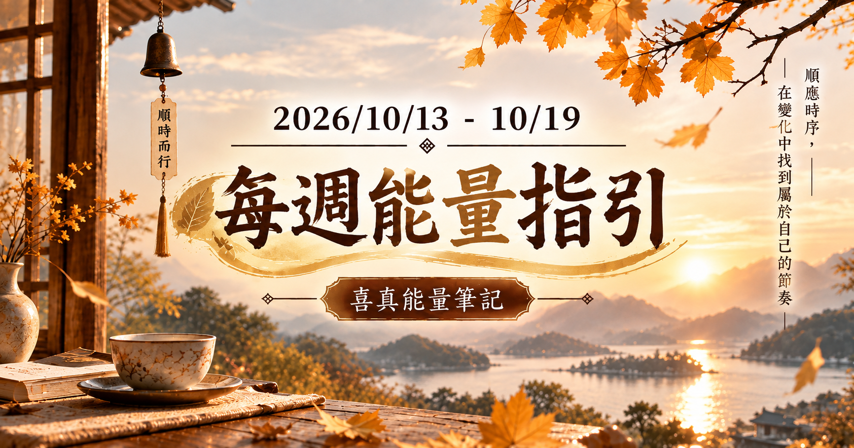 2026.10.13-10.19 十二生肖運勢週報｜喜真開運
